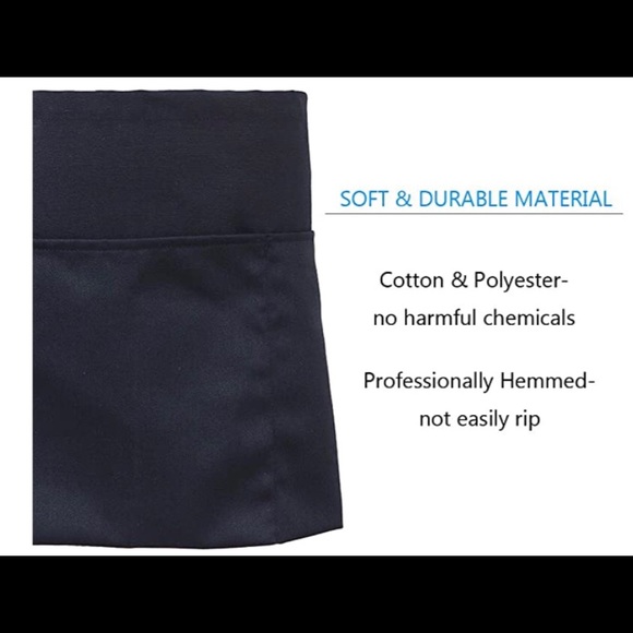 Waist Apron With Three Pockets Black - Picture 2 of 7